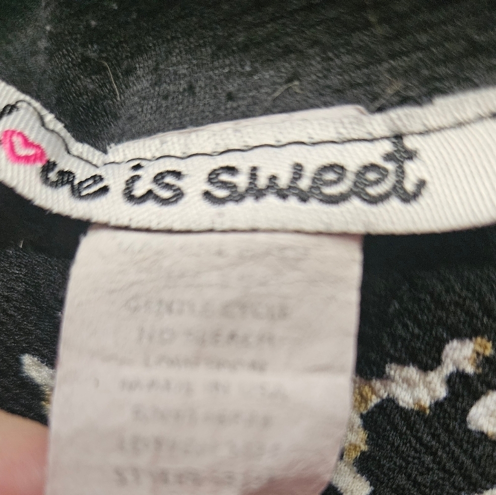 Love is Sweet Womens Black And Floral Lightweight Bomber Jacket Size Small - Picture 4 of 8